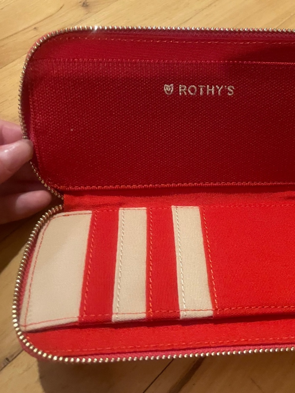 NWT Rothy’s Red/Tan Wallet/Clutch - Picture 2 of 3